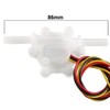 sourcing map 1/4" Hall Effect Water Flow Sensor Switch Flowmeter