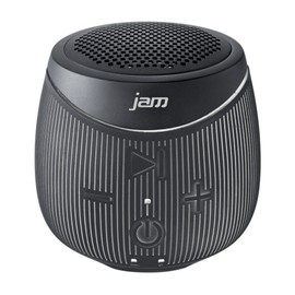 Jam Doubledown Wireless Portable Bluetooth Speaker, Splash Proof, Ultra Portable, Answer Calls, Speakerphone, Rubberized Body, Durable, 30ft Range, Black (Certified Refurbished)
