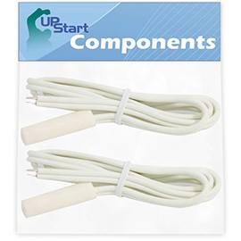 2-Pack WR55X10025 Temperature Sensor Replacement for General Electric GSL25JFXNLB Refrigerator - Compatible with WR50X10027 Sensor - UpStart Components Brand