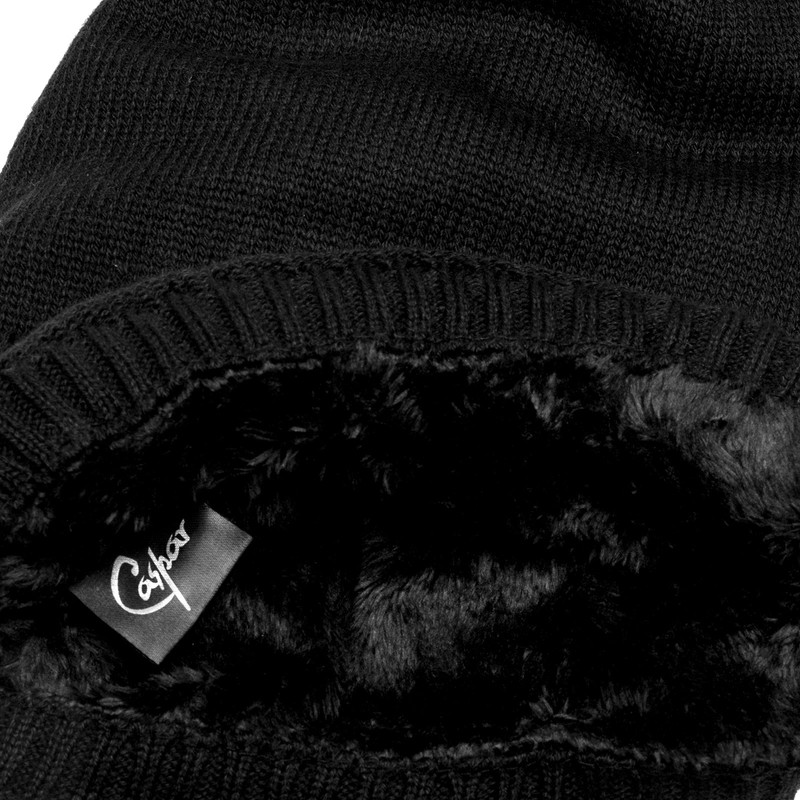 Caspar MU180 Thick Warm Fine Knit Beanie Hat Plain Lined,