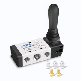1/4"NPT 5 Way 2 Position AirTAC 4H210-08 Air Hand Lever Operated Valve, Pneumatic Solenoid Valve, Manual Control Air Solenoid Valve