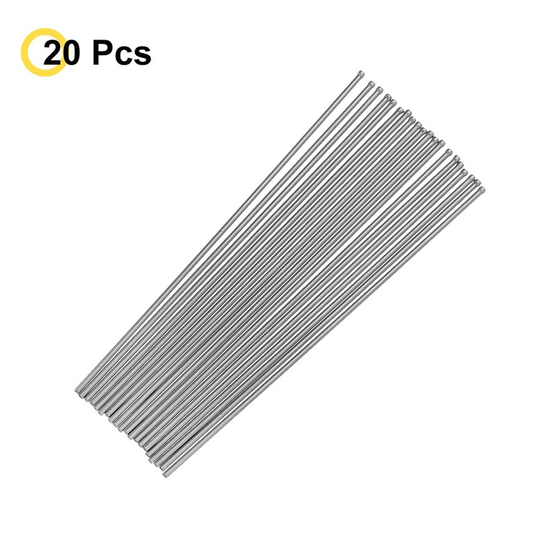 sourcing map 20pcs Descaling Needles 2mm x 6" Manganese Steel