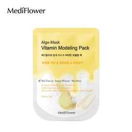 Mediflower Diatomaceous Earth Disposable Modeling Pack Pouch Vitamin 28g / 메디플라워 규조토 일회용 모델링팩 파우치 비타민 28g