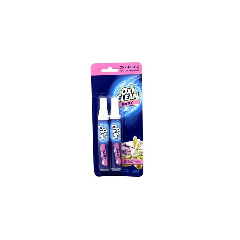 OxiClean Baby Instant Stain Remover Pen Twin Pack, 0.75 oz
