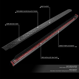 DNA MOTORING Pair of Stepside Bed Rail Caps w/o Stake Holes Compatible with 07-13 Silverado/Sierra 1500 2500HD 6'6 Fleetside Beds,ZTL-Y-0311