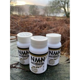 NMN y Resveratrol 60 Cápsulas Corazón y Suplemento Antioxidante Antienvejecimiento (Reino Unido)