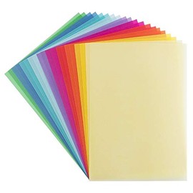 20 Tracing Papers, DIN A4, 10 Colours, 200 g/m², Colourful Paper for Crafts, Scrapbooking, Card Making, DIY and Much More