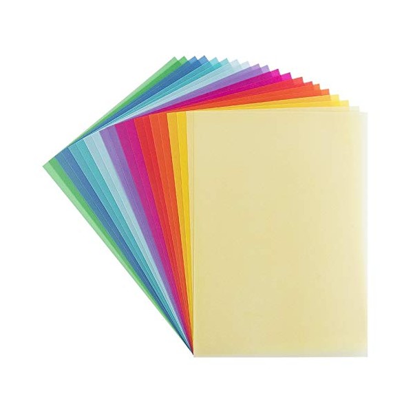 20 Tracing Papers, DIN A4, 10 Colours, 200 g/m², Colourful