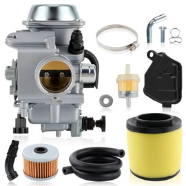 MOTOALL TRX300 carburetor+Oil Filterw/Air Filter for Honda TRX300 FOURTRAX 1988-2000, TRX300 FW FOURTRAX 1988-2000