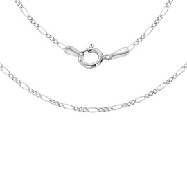 Tuscany Silver Figaro Chain Necklace of 40 cm/16-inch