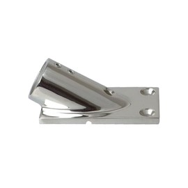 Stainless Steel Heavy Duty Boat Hand Rail Fitting, 30 Degree Boat Rail Handrail Fittings Components Rectangular Railing Fitting (25mm/0.98in)