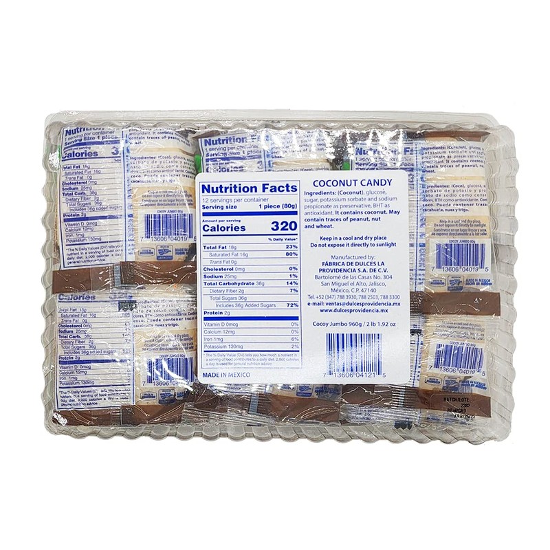 Cocoy Coconut Candy 2lb 1.92oz 12pieces
