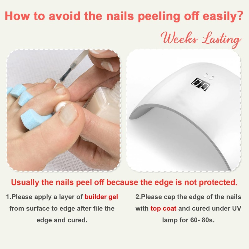 Solid Color Royal Blue Press on Toenails for Women, Glossy