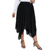 Verdusa Women's Plus Size Elastic High Waist Asymmetrical A Line