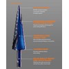 Crosstar M35 Cobalt Step Drill Bit Set, 3PCS TiAlN Coated