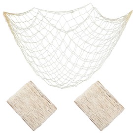 Elegaperma 2 Pcs Decorative Fishing Net,100×150 CM Fishing Net Decoration