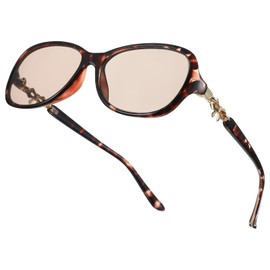 A JINDALAI Crystal Glasses Stone Lenses Vintage Trendy Sunglasses UV400 Protection for Women Driving Fishing Travel (Tortoise)