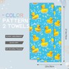 amepay Cute Rubber Duck Hand Towels - 2 Pack, 14.5"