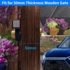 Mortrise Lock, Long Throw Gate Lock for Wooden Gate, Double