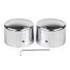 Unbranded Chrome Front Axle Nut Covers For Harley Dyna Electra