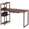 SHW 46-Inch Home Office Mission Computer Desk with Side Shelf