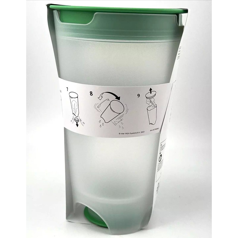 IKEA New Ikea UPPFYLLD Salad shaker with strainer, bright green/clear,