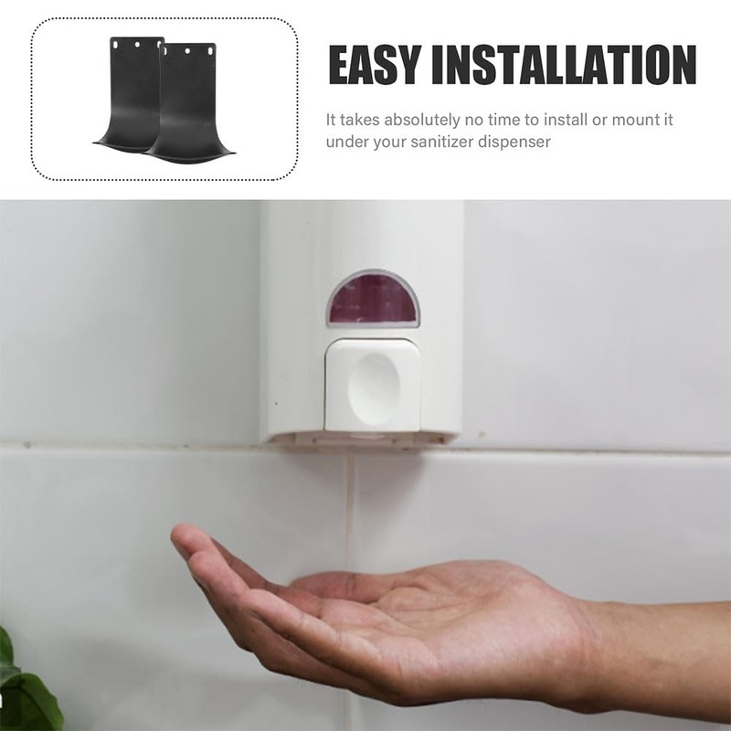 MAGICLULU 4 Pcs Automatic Soap Dispenser Drip Trays Wall Mounted