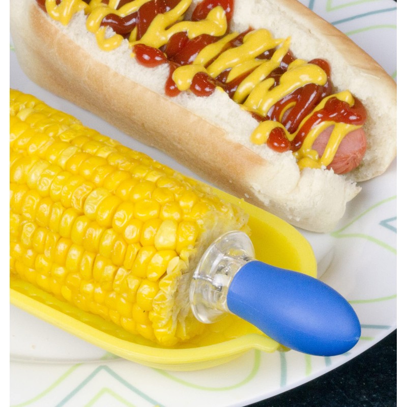 Chef Craft Classic EZ Store Jumbo Corn Holders, 8 piece