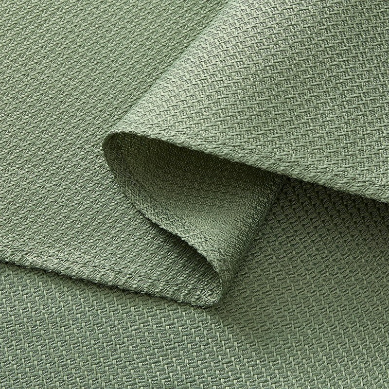 Decorelia Textured Fabric 60 Inch Round Tablecloth, Water Resistant Circular