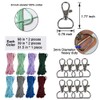 suo long Macrame Kit Macrame Keyring Making Kit Includes Key