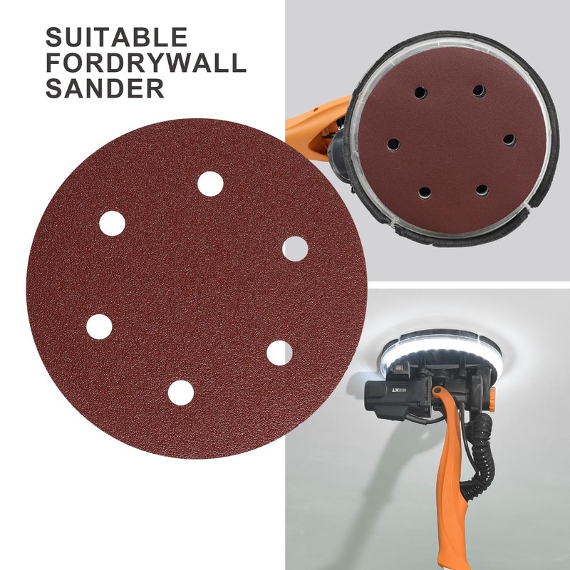 MAXXT 225mm Drywall Sander Sandpaper #120 25Pcs Hook & Loop