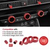 Aluminum Air Conditioning Control Knob Covers Compatible with Honda Civic