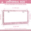 2 Pack Bling License Plate Frames Premium Sparkly License Plate