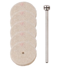 PROXXON No. 26798 Villi Buff 5 Pieces with Shaft [Disc Type 0.9 inch (22 mm) Shaft Diameter 0.9 inch (2.35 mm)