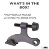 Ilyapa 12 Pack Hinge Pin Oil Rubbed Bronze Door Stops