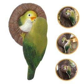 Totority Hanging Bird Pendant Resin Ornament Adorable Courtyard Bird Statue for Outdoor Lifelike Animal Figure for Garden Indoor Decoration Unique Design for