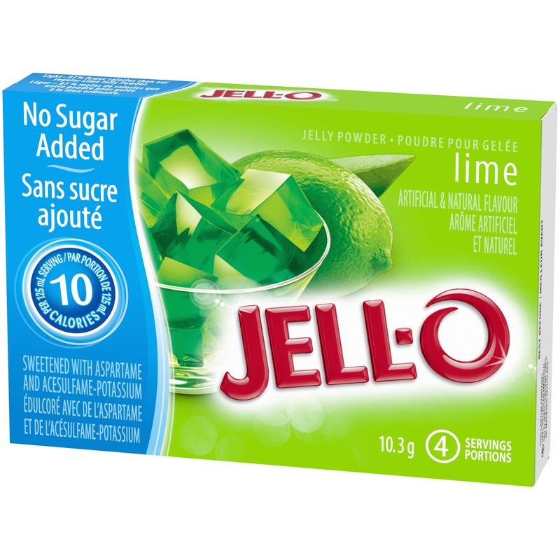 Jell-O Lime Jelly Powder Light, Gelatin Mix