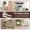 Wokape 2Pack 10" Folding Shelf Brackets, Decorative Heavy Duty Stainless