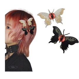 Goth Hair Clips Goth Pins Set Goth Hair Accessories Gothic Accessories Goth Accessories Punk Alt Accessories Goth Trend Accessories (Black/white)