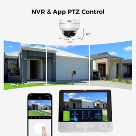 Hiseeu 360° Security Camera Outdoor with HD Night Vision,4K POE Dome Camera Outdoor,Wired CCTV camera,Motion Detection,2-Way Audio,Remote View,Work POE CCTV System