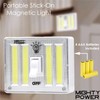 Mighty Power Portable Stick-ON Magnetic Wireless 4 COB LED Switch