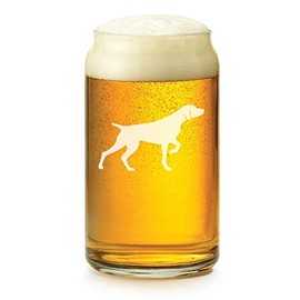 16 oz Beer Can Glass German Shorthaired Pointer