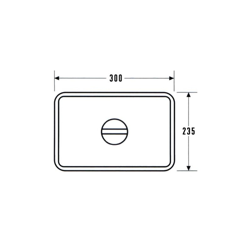 AG 18-8 Stainless Steel Square Bat Lid, 11.8 x 9.3