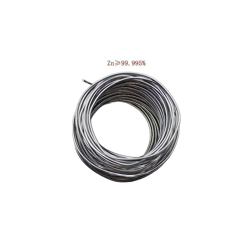 BBYPP Zinc Zn Wire 1.5mm, 20m/65 Ft, High Purity 99.995%