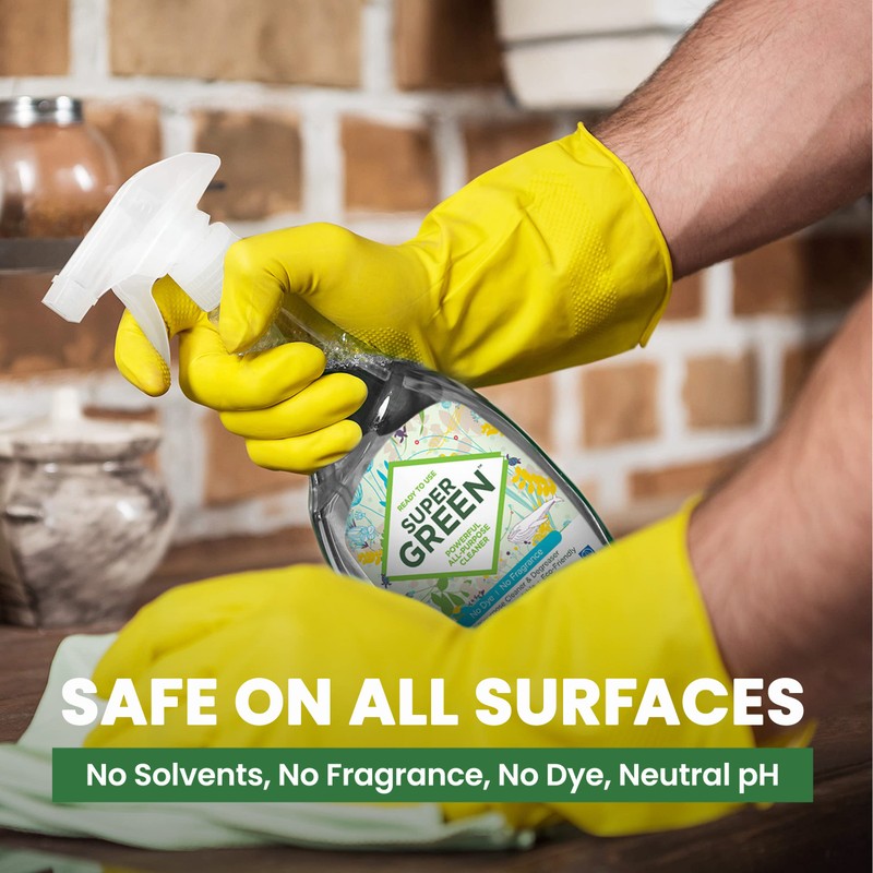 SuperGreen All-Purpose Cleaner | Scent Free | 32 Ounce Spray