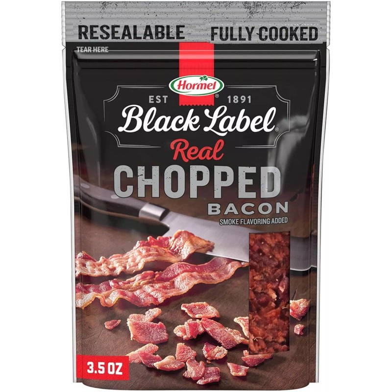 Hormel Black Label Chopped Bacon, 3.5 Oz (Pack of 1)