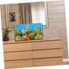 Sosoport Realistic Aquarium Fish Tank Background Decal River Bed Landscape
