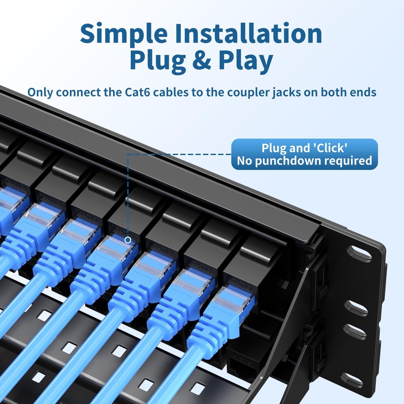 LinkNexa 48 Port Patch Panel, Keystone Patch Panel 48 Port