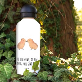 Mr. & Mrs. Panda Children's Drinking Bottle Capybara Love - Gift, Love Saying, Gift Idea, Funny Sayings, Animals, Primary School, Good Mood
