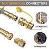 PatioGem 12FT 1/2 inch Natural Gas Hose with Quick Connect